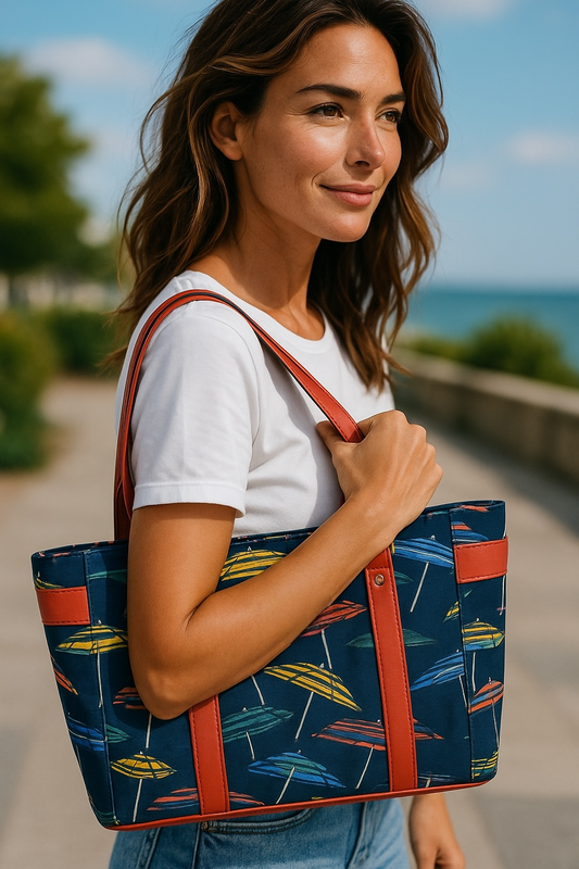 Beach Umbrella Tote Bag